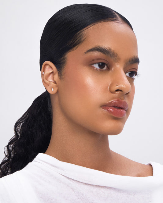 Portrait flatback stud earring - ambi Jewelry