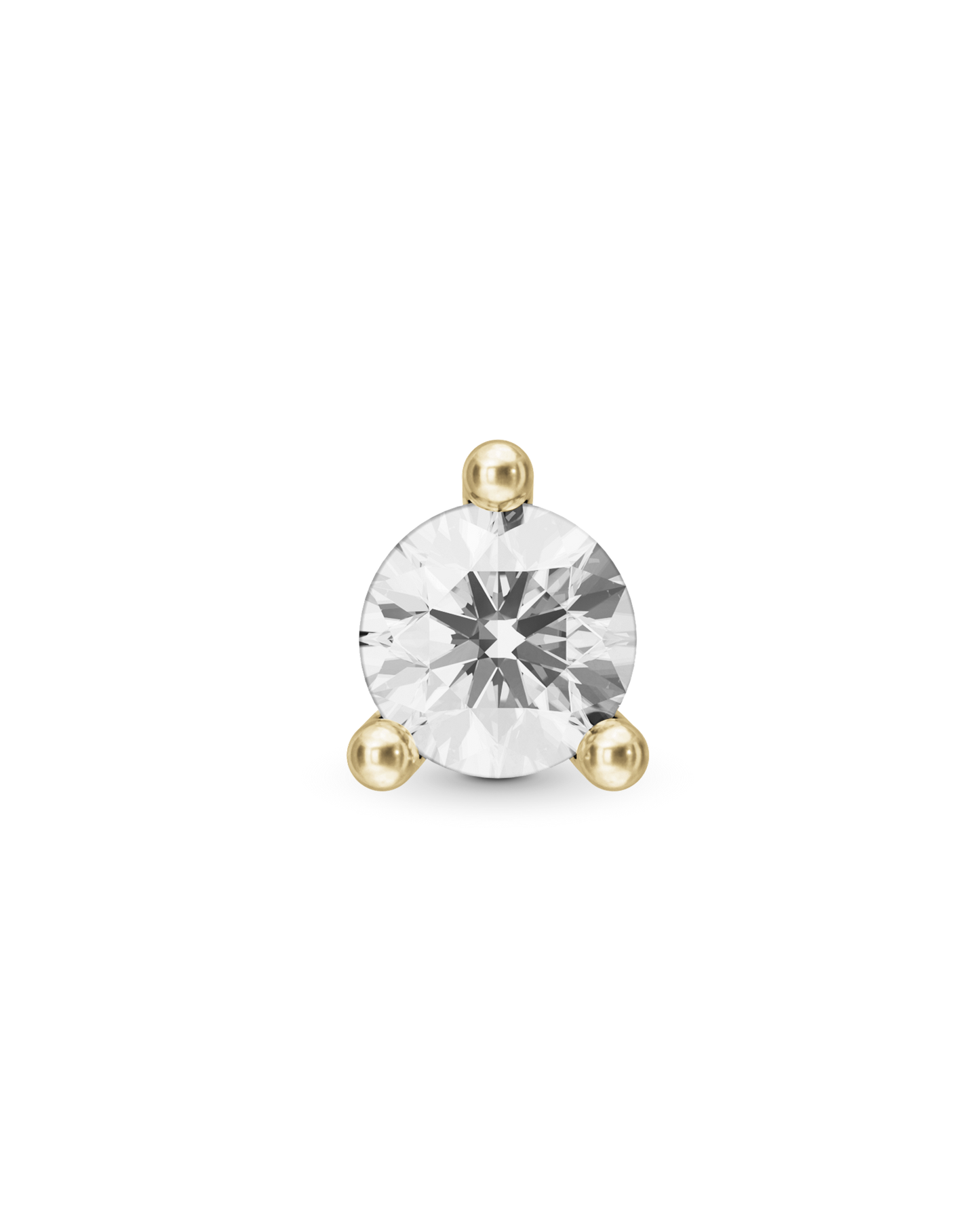 Ode round flatback stud earring - ambi Jewelry