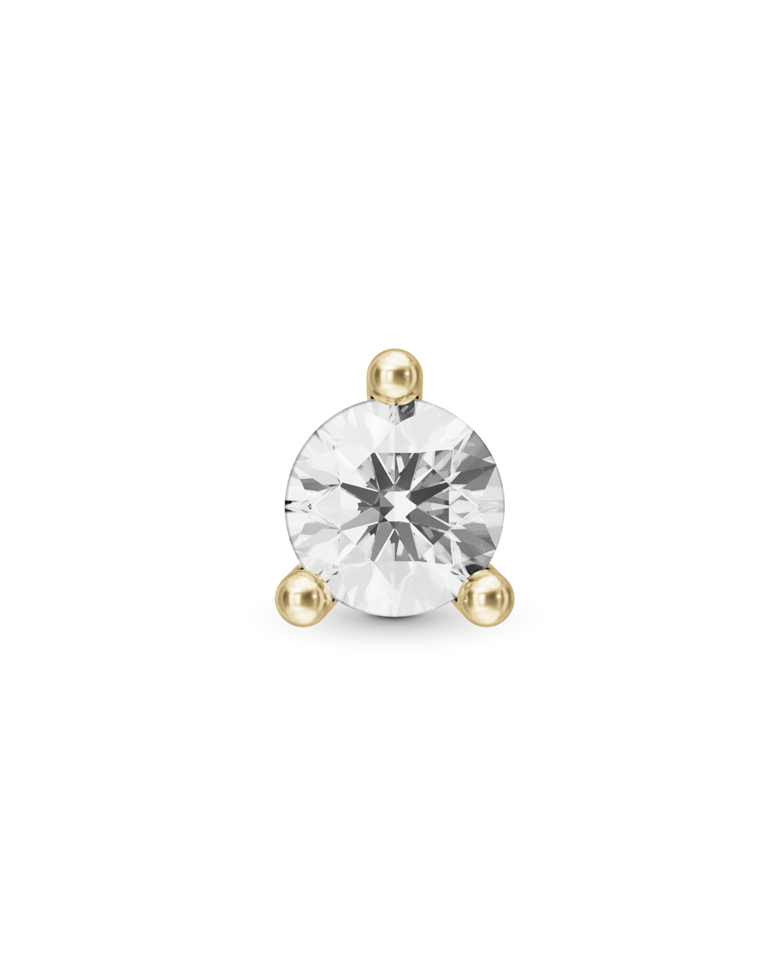 Ode round flatback stud earring - ambi Jewelry