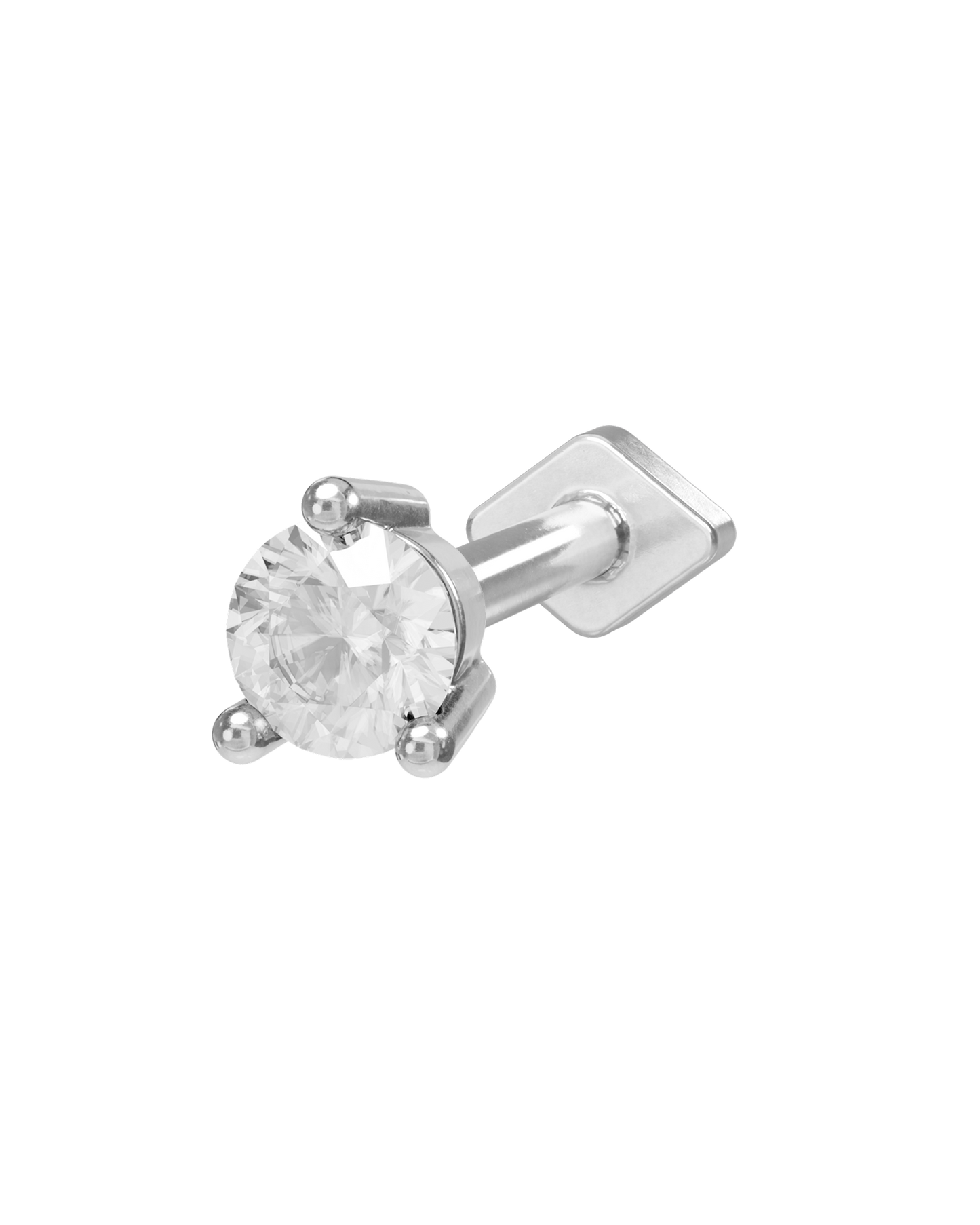 Ode round flatback stud earring - ambi Jewelry