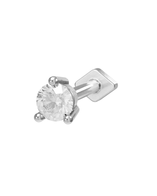 Ode round flatback stud earring - ambi Jewelry