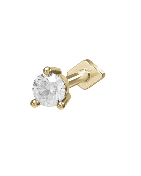 Ode round flatback stud earring - ambi Jewelry