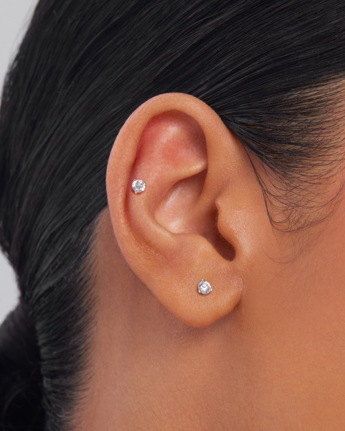 Ode round flatback stud earring - ambi Jewelry