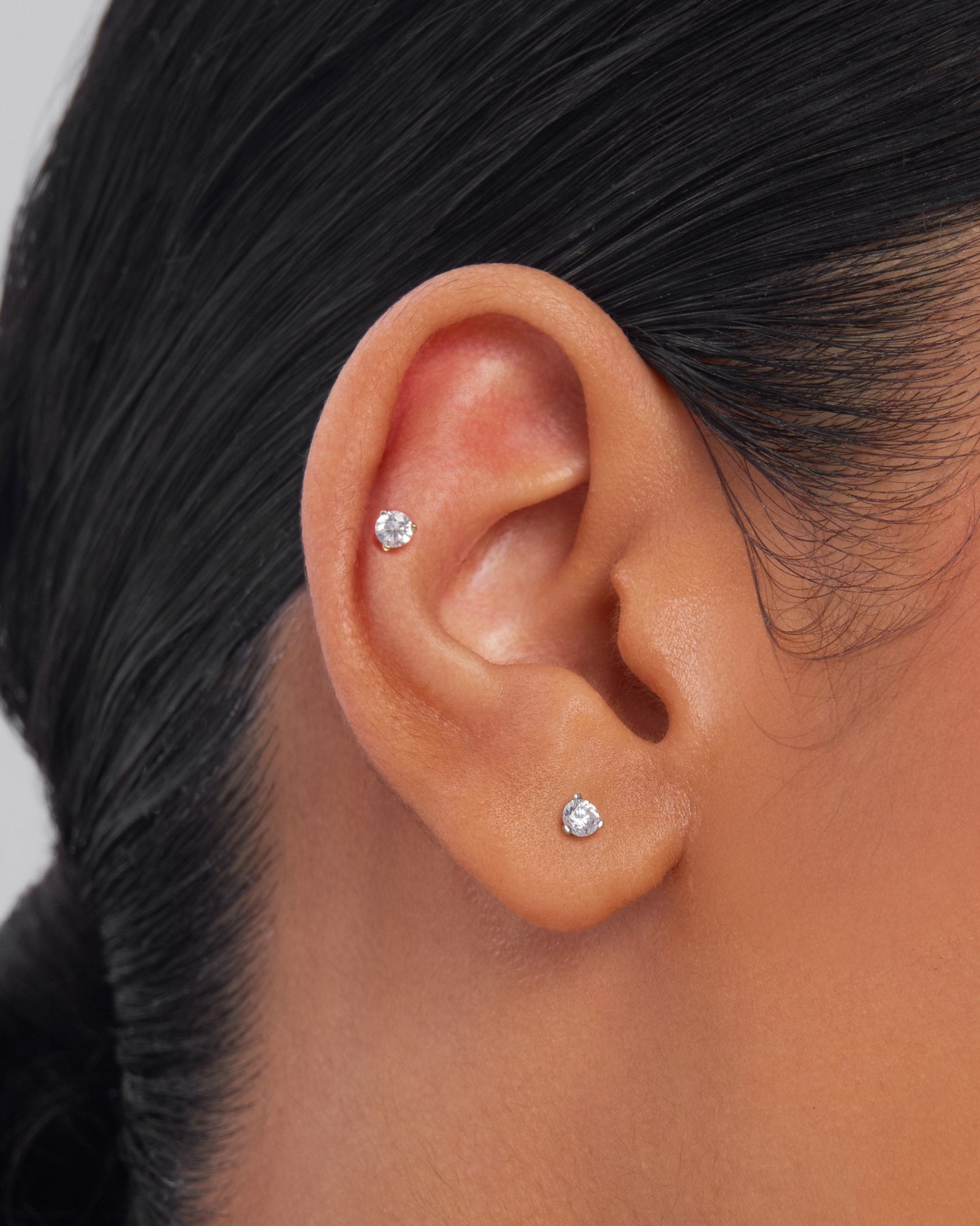 Ode round flatback stud earring - ambi Jewelry