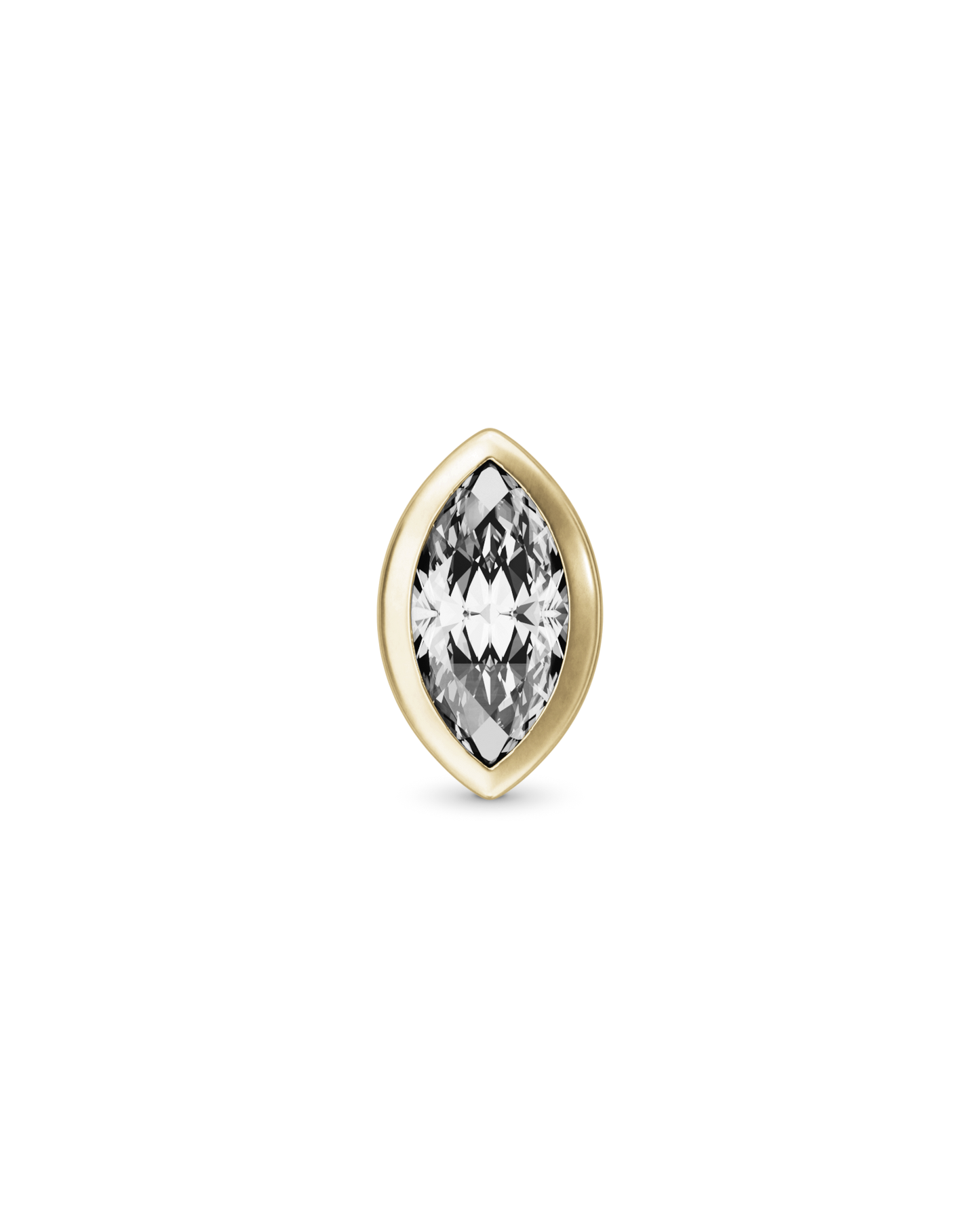Dawn marquise flatback stud earring - ambi Jewelry