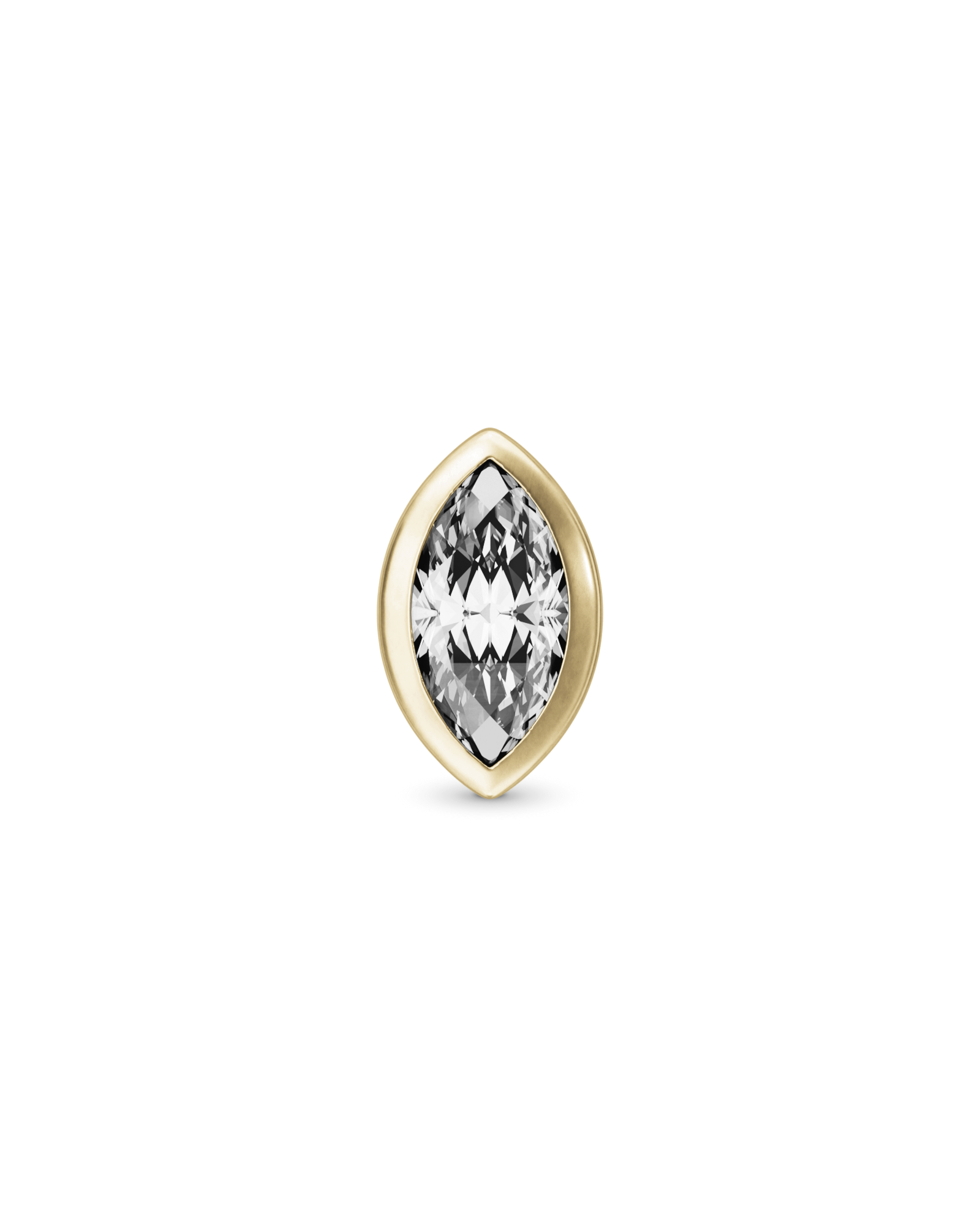 Dawn marquise flatback stud earring - ambi Jewelry
