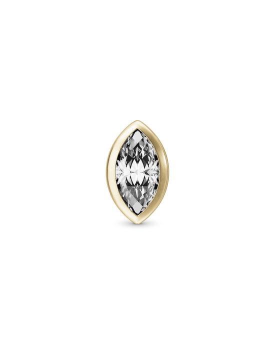 Dawn marquise flatback stud earring - ambi Jewelry