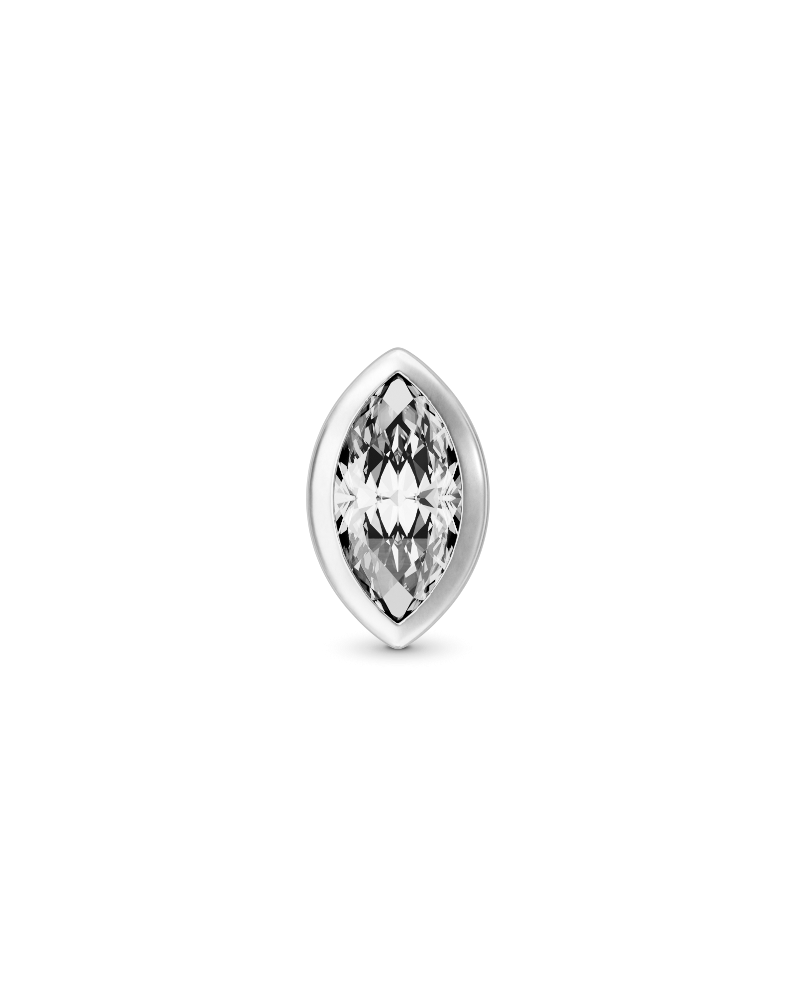 Dawn marquise flatback stud earring - ambi Jewelry