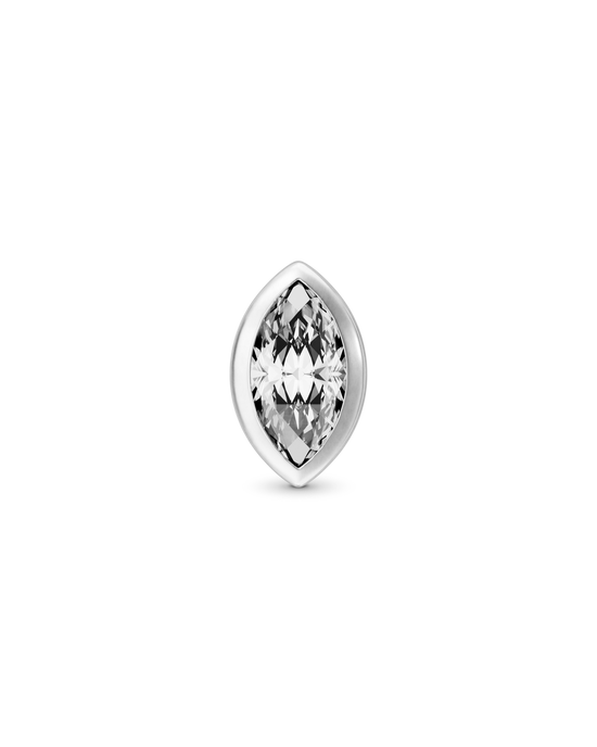 Dawn marquise flatback stud earring - ambi Jewelry