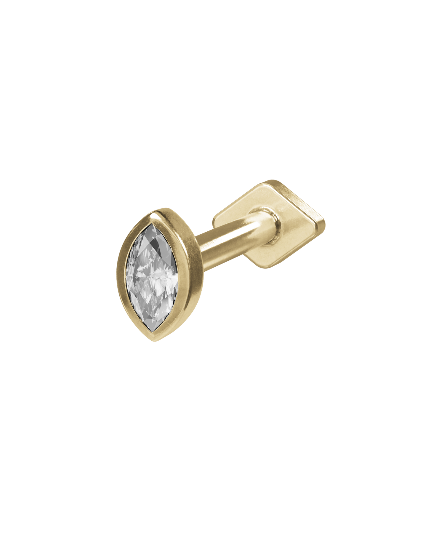 Dawn marquise flatback stud earring - ambi Jewelry
