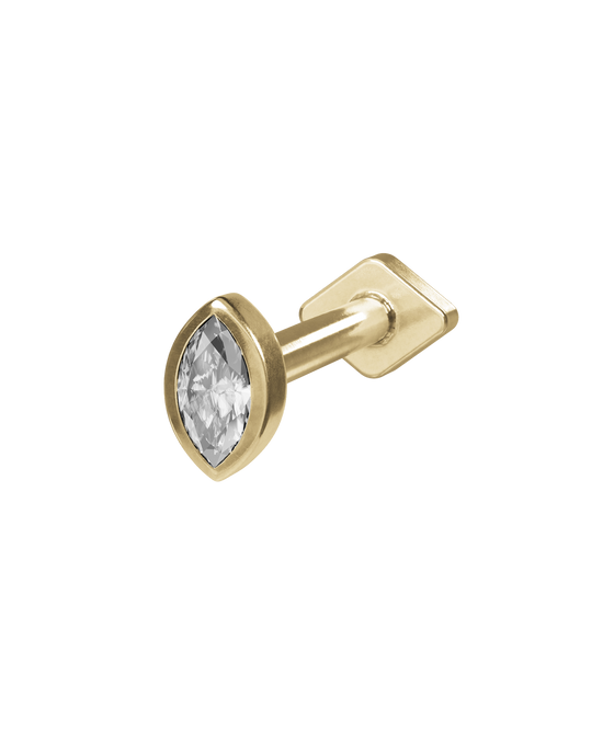Dawn marquise flatback stud earring - ambi Jewelry