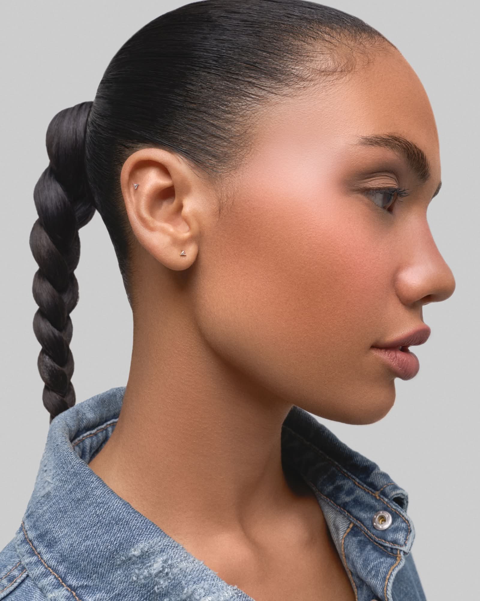 Prism flatback stud earring - ambi Jewelry