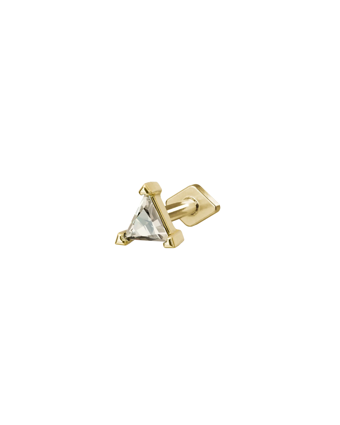 Prism flatback stud earring - ambi Jewelry