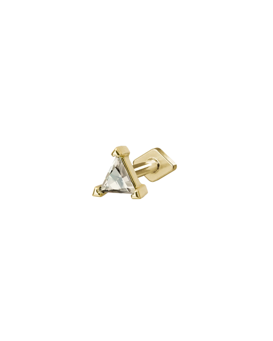 Prism flatback stud earring - ambi Jewelry