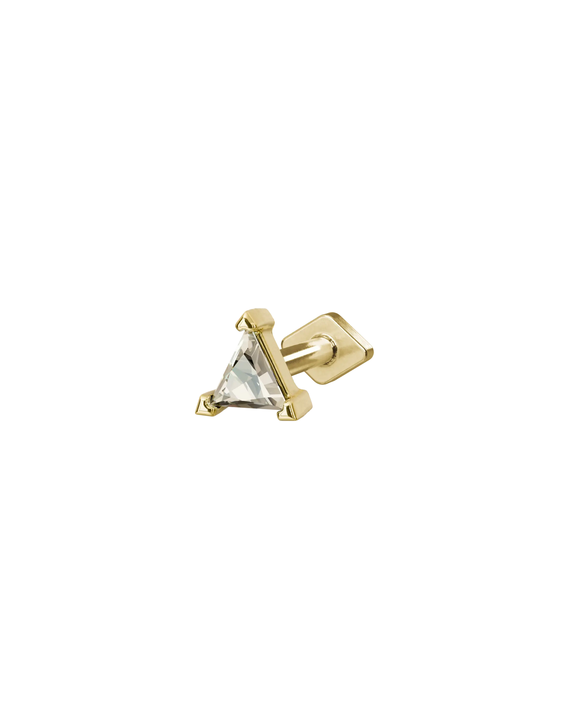 Prism flatback stud earring - ambi Jewelry