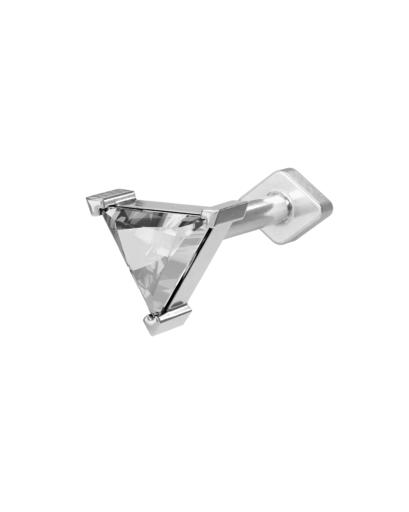Prism flatback stud earring - ambi Jewelry