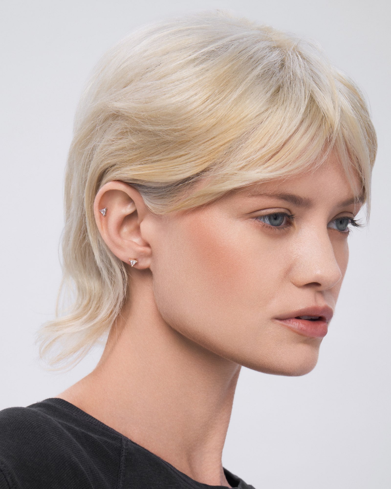 Prism flatback stud earring - ambi Jewelry