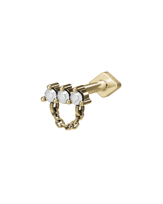 Gallery flatback stud earring - ambi Jewelry