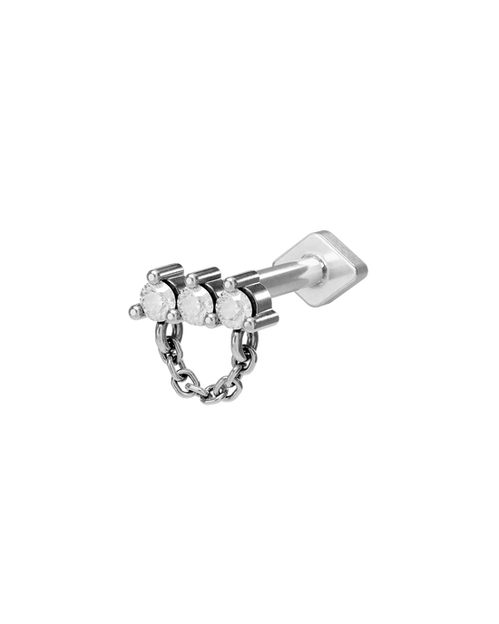 Gallery flatback stud earring - ambi Jewelry