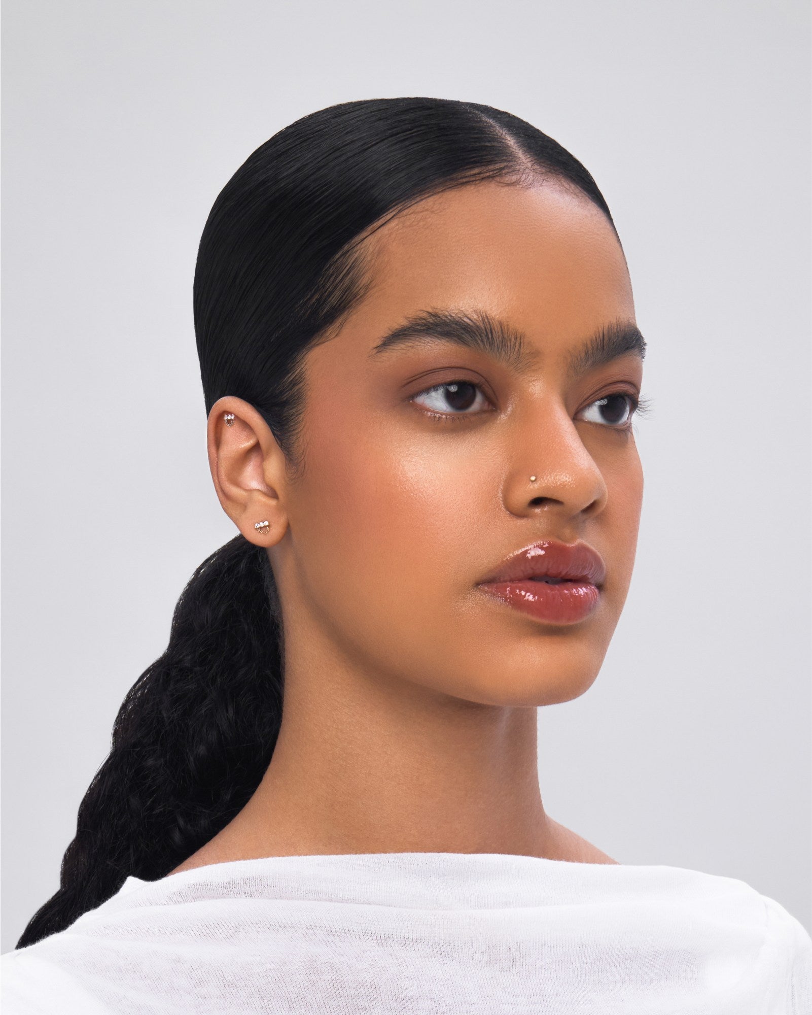 Gallery flatback stud earring - ambi Jewelry