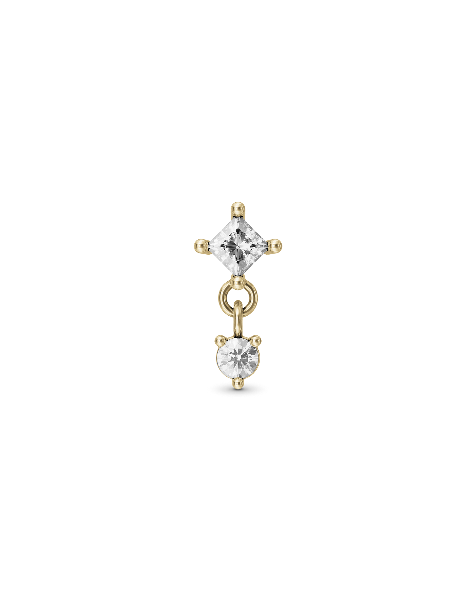 Willow flatback stud earring - ambi Jewelry