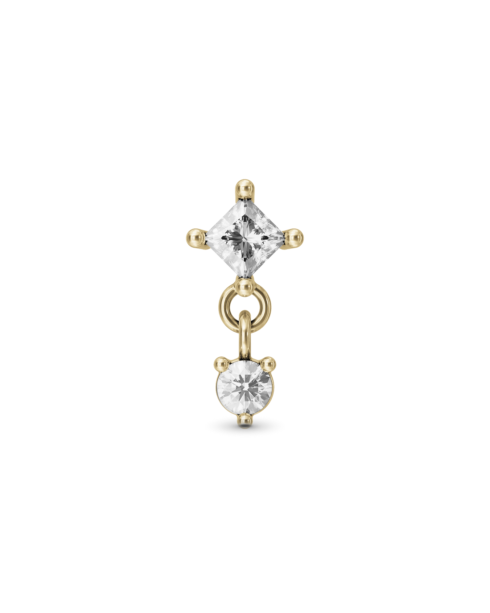 Willow flatback stud earring - ambi Jewelry
