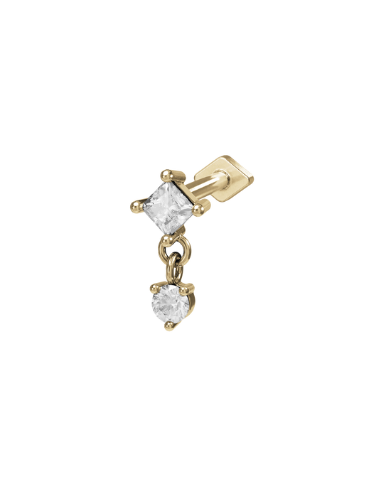 Willow flatback stud earring - ambi Jewelry