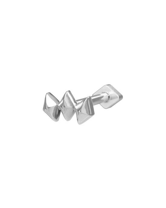 Tulip lite flatback stud earring - ambi Jewelry