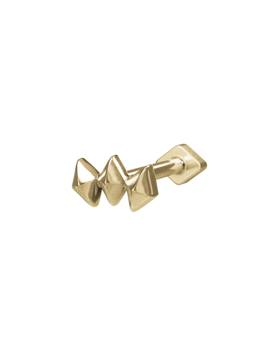Tulip lite flatback stud earring - ambi Jewelry