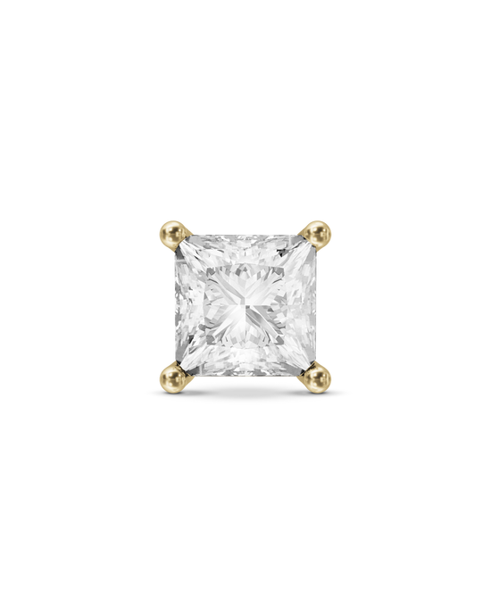 Mirror square flatback stud earring - ambi Jewelry