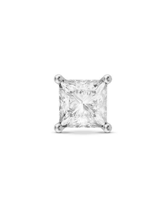 Mirror square flatback stud earring - ambi Jewelry