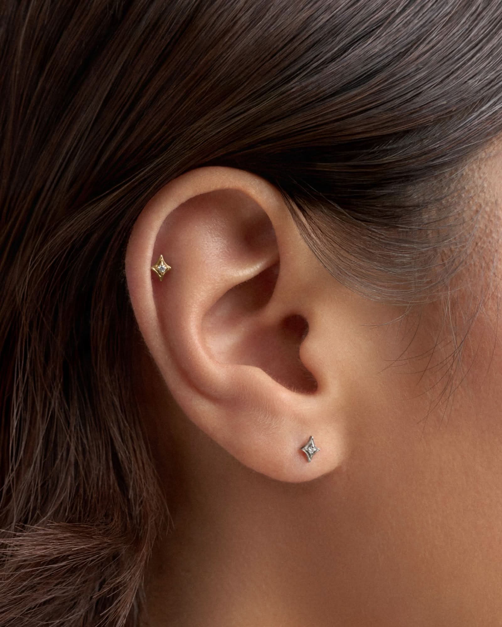 Wish flatback stud earring - ambi Jewelry