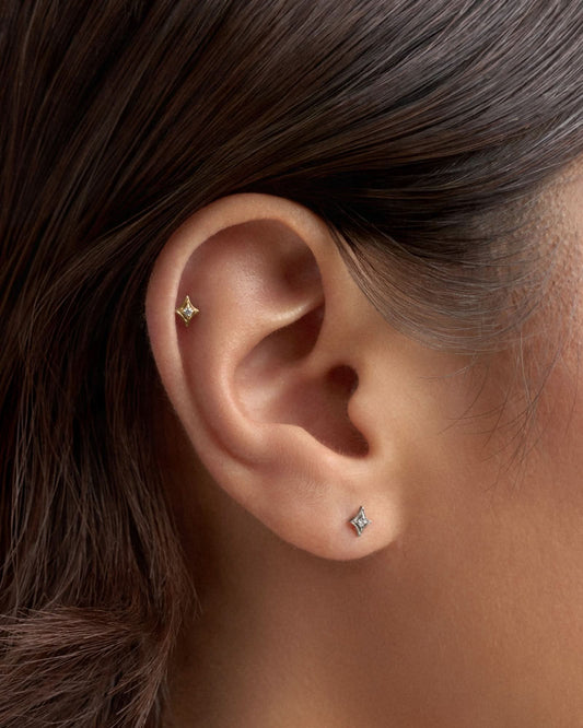 Wish flatback stud earring - ambi Jewelry