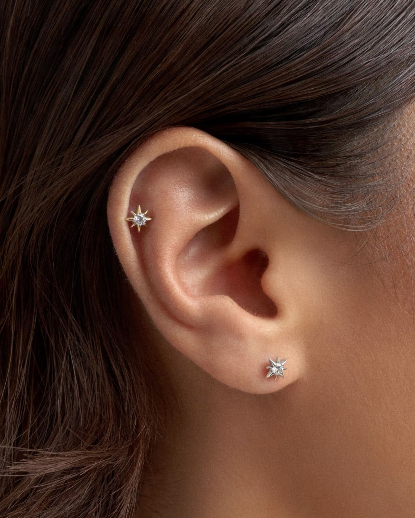 Meteor flatback stud earring - ambi Jewelry