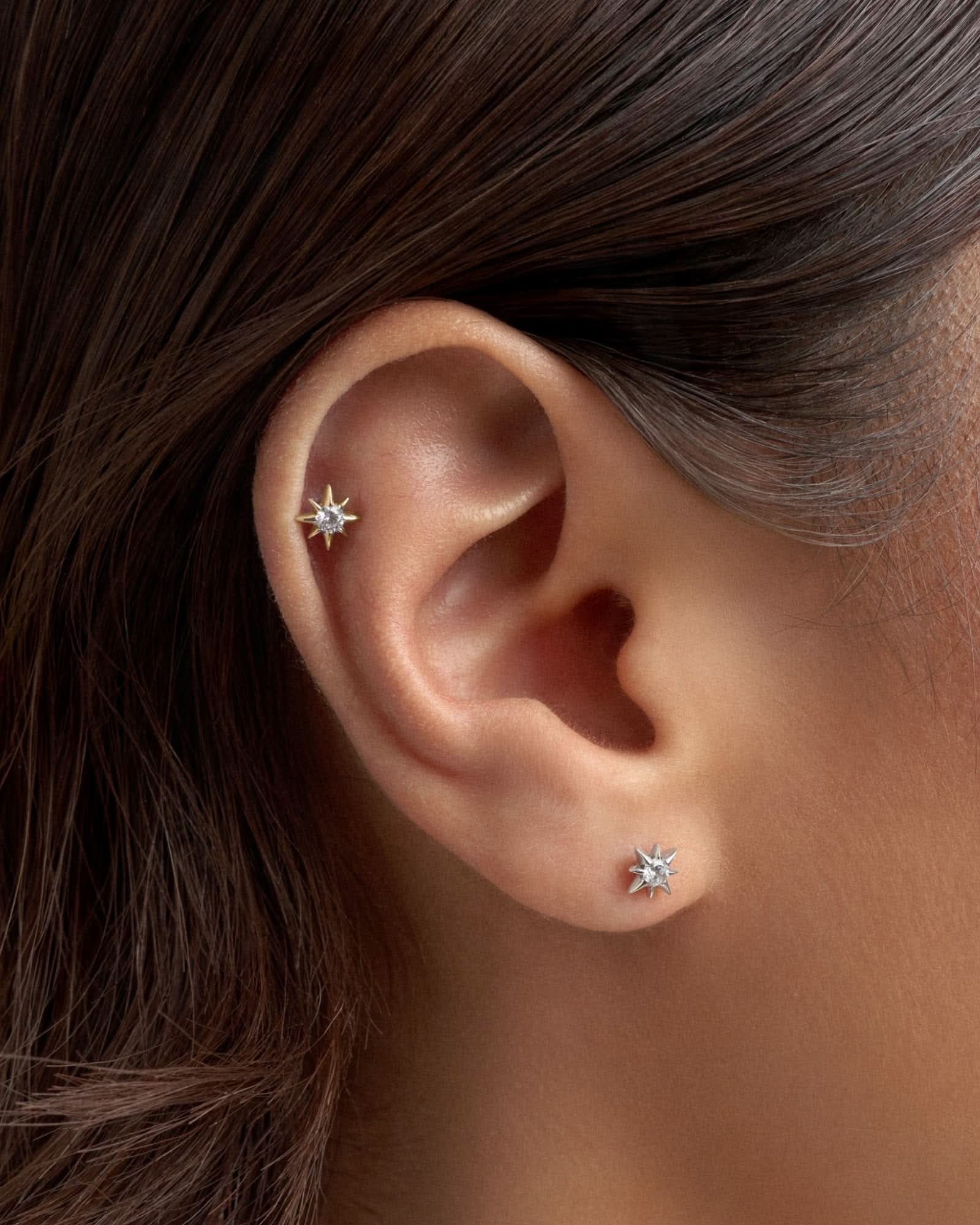 Meteor flatback stud earring - ambi Jewelry