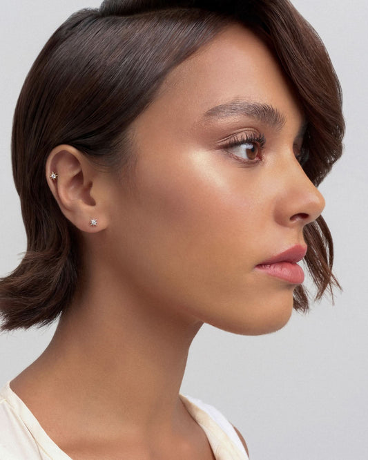 Meteor flatback stud earring - ambi Jewelry