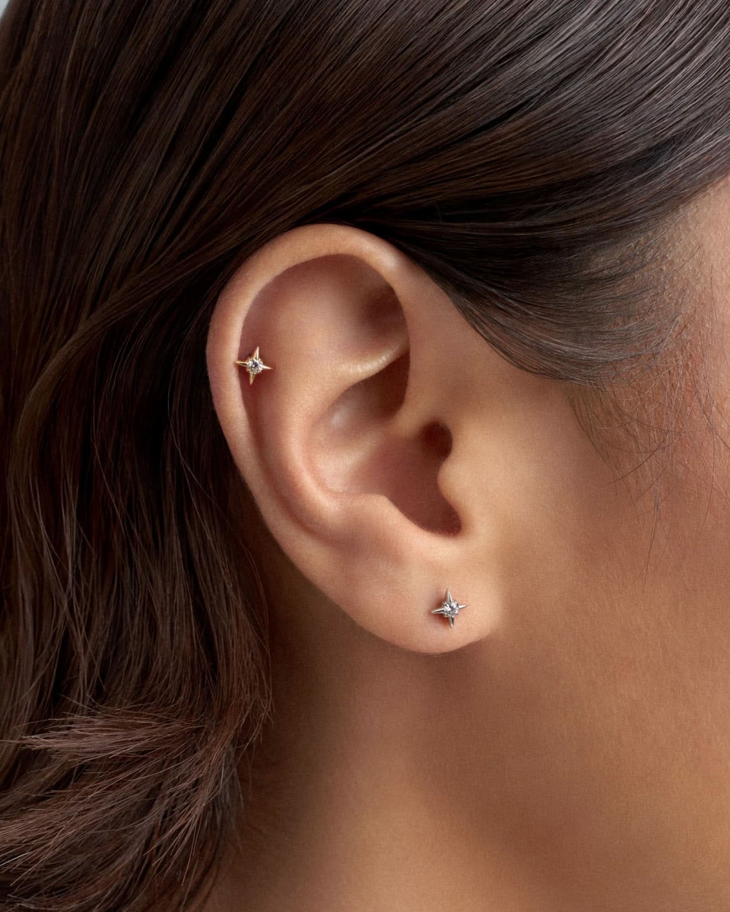 Lumine flatback stud earring - ambi Jewelry