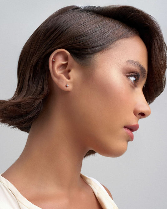 Lumine flatback stud earring - ambi Jewelry