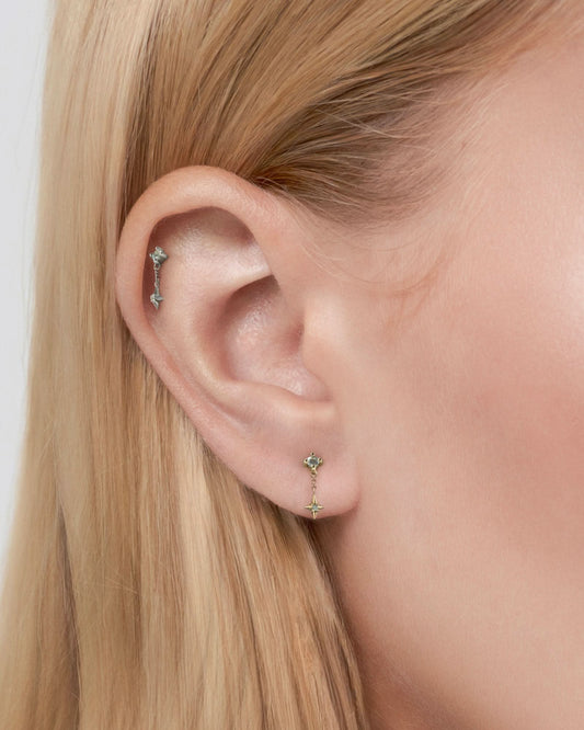 Mist flatback stud earring - ambi Jewelry