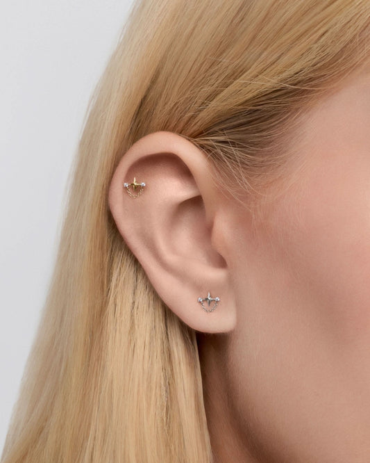Mira flatback stud earring - ambi Jewelry
