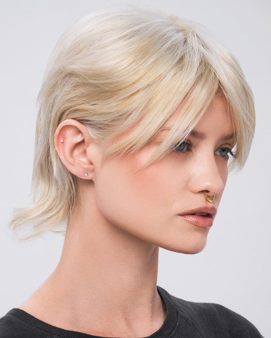 Mirror square flatback stud earring - ambi Jewelry