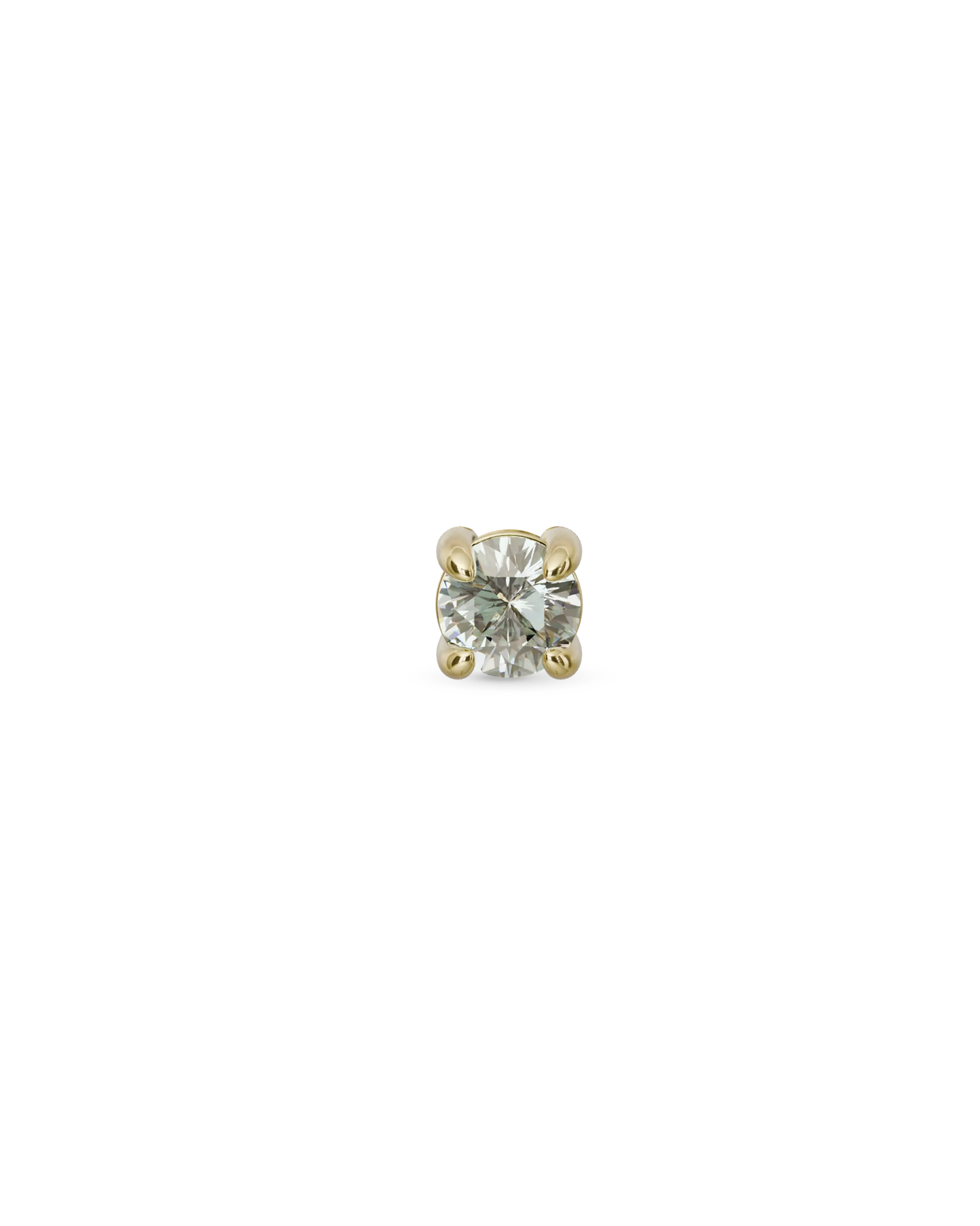 Odette flatback stud earring (2mm, 3mm) - ambi Jewelry