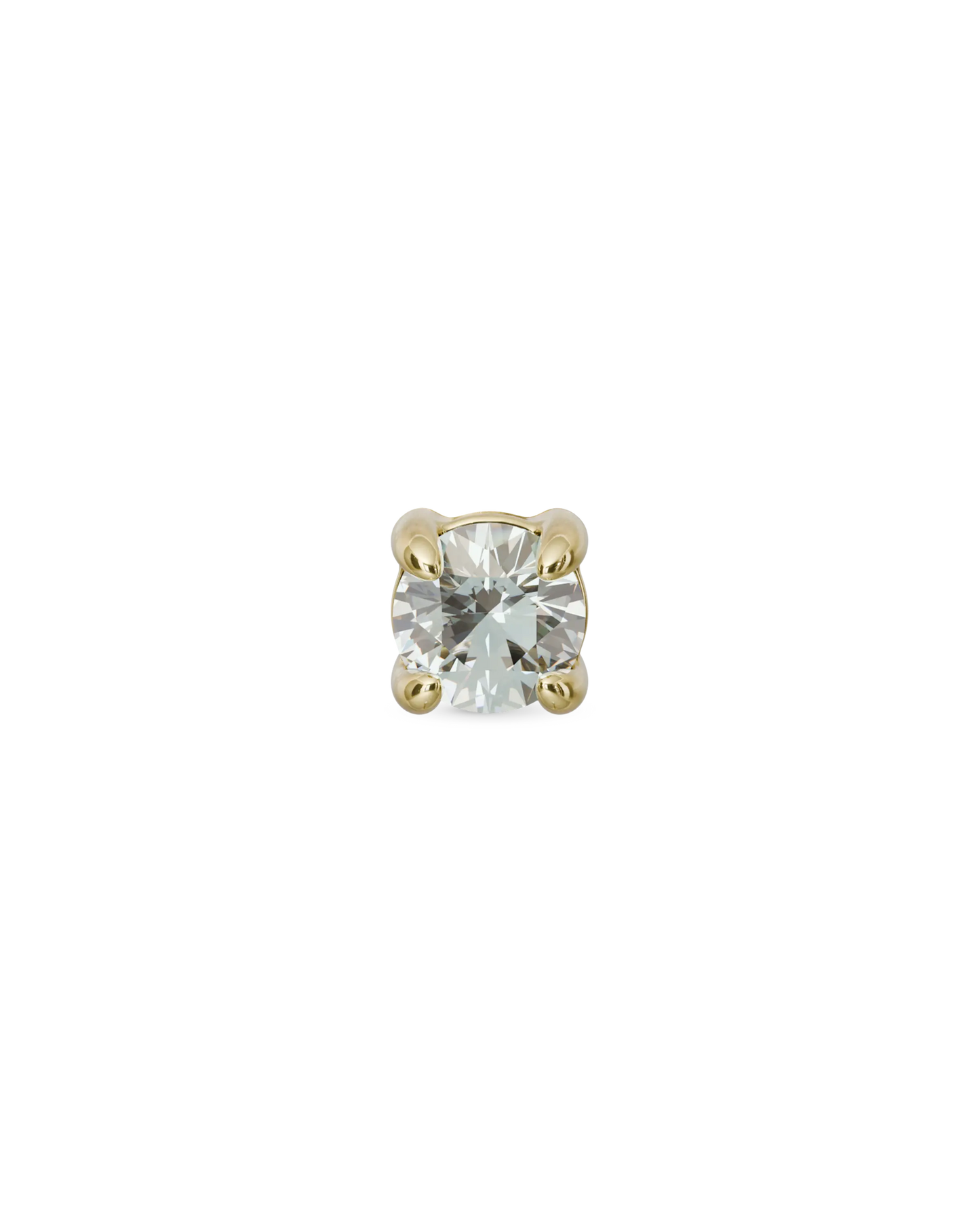 Odette flatback stud earring (2mm, 3mm) - ambi Jewelry