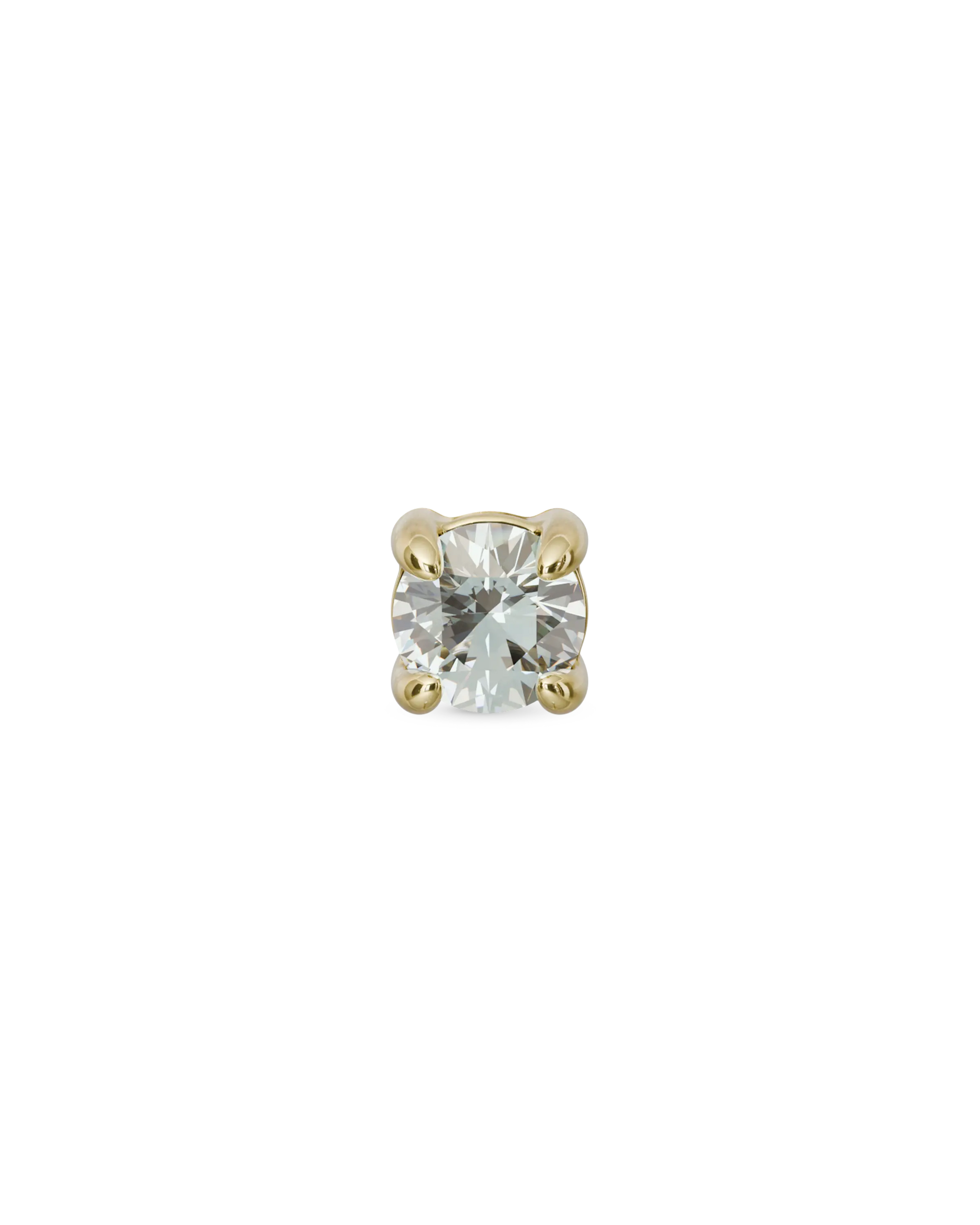 Odette flatback stud earring (2mm, 3mm) - ambi Jewelry
