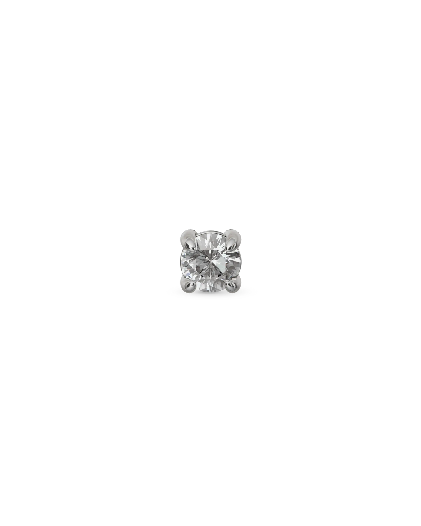 Odette flatback stud earring (2mm, 3mm) - ambi Jewelry