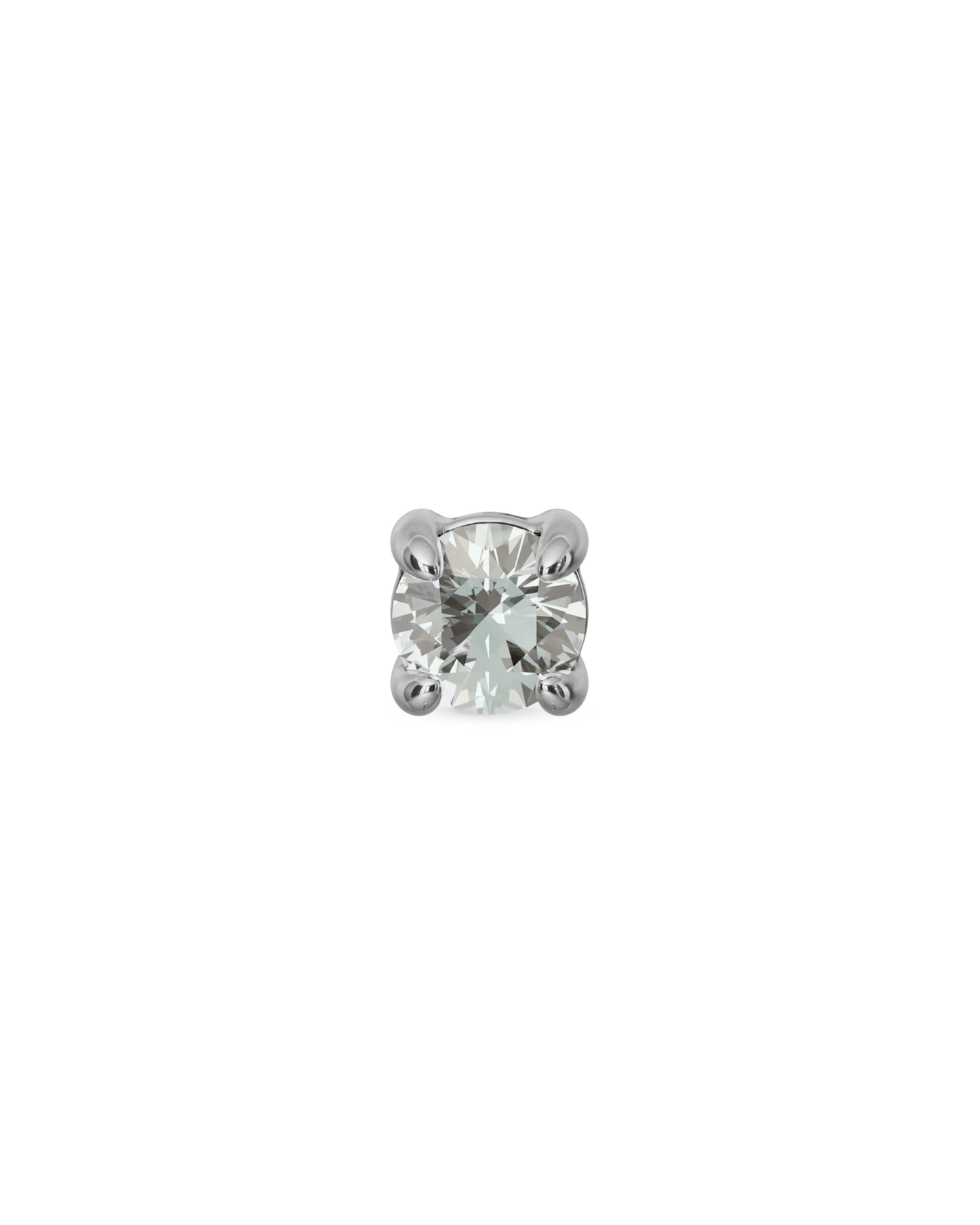 Odette flatback stud earring (2mm, 3mm) - ambi Jewelry