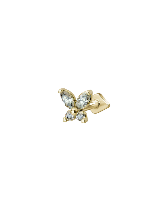 Monarch flatback stud earring - ambi Jewelry