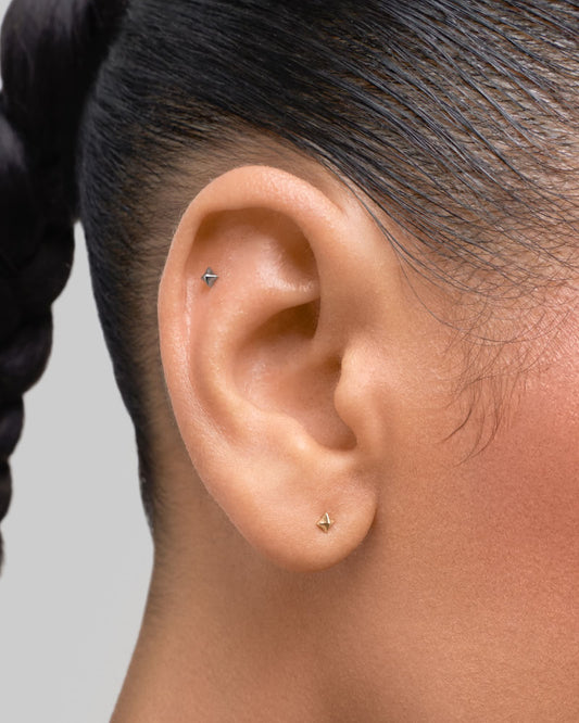 Aster flatback stud earring - ambi Jewelry