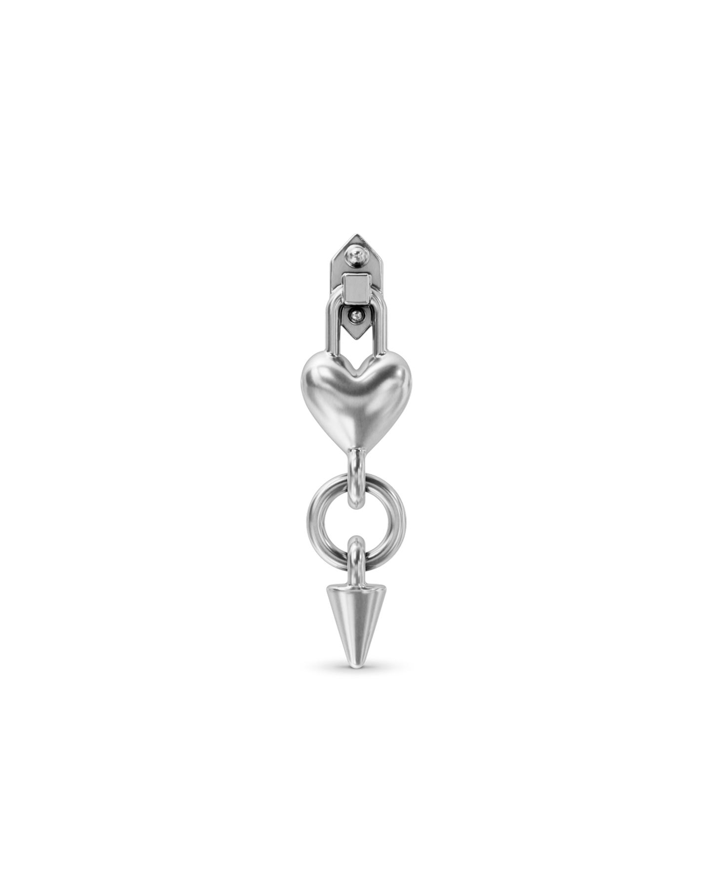 Locket flatback stud earring - ambi Jewelry
