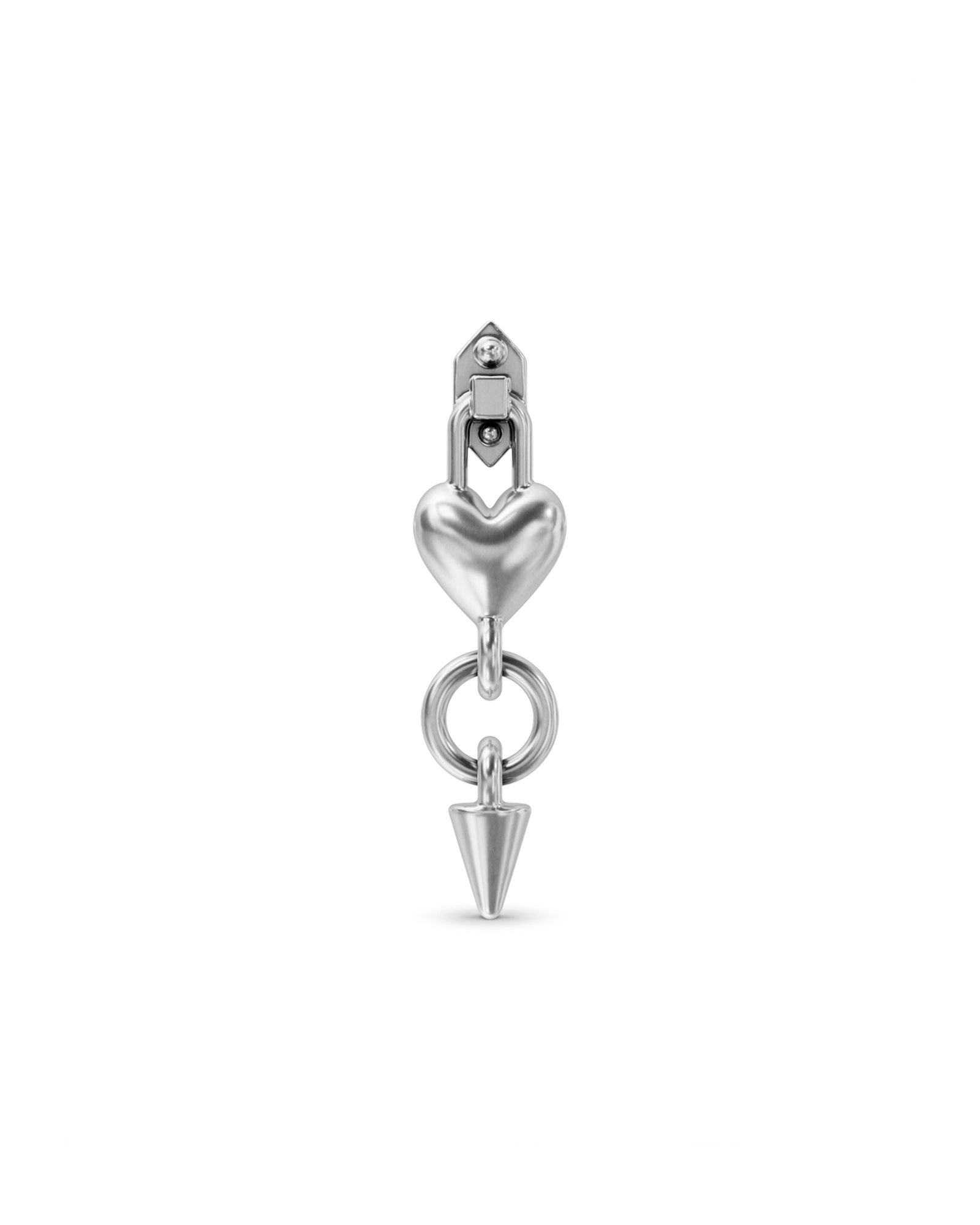 Locket flatback stud earring - ambi Jewelry